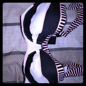 Tommy Bahama pink & blue Bikini top Bnwt